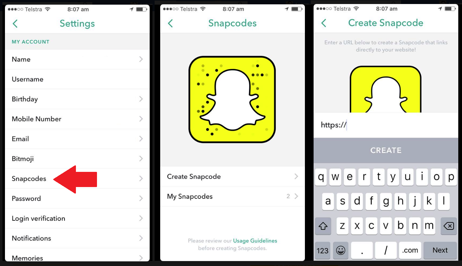 snapchat snapcode | snapchat's new features by Alisha Ahern